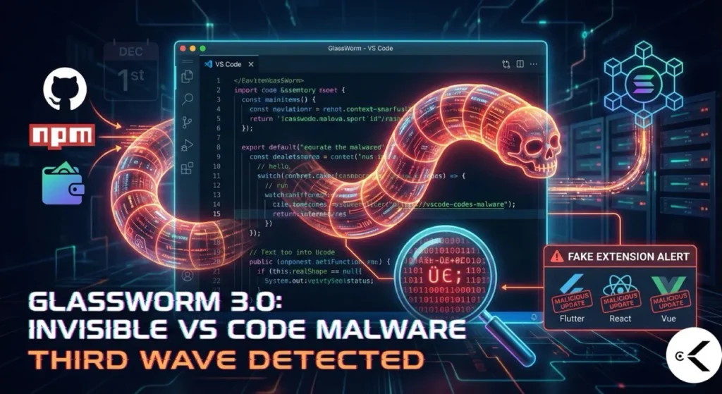 🚨 GlassWorm 3.0: The Invisible VS Code Malware Returns